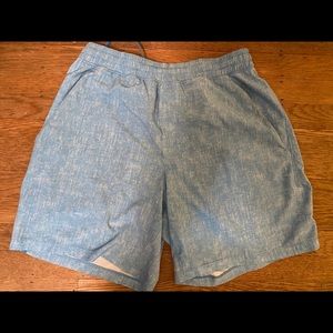 Lululemon pace breaker shorts light blue